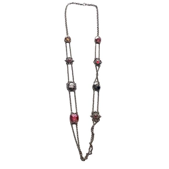 Antique Gold Tone Double Strand Necklace - Picture 1 of 13